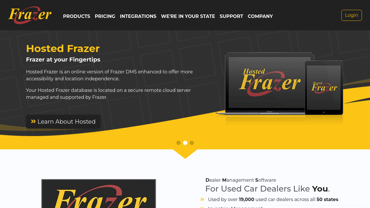 Frazer Auto Dealer Software
